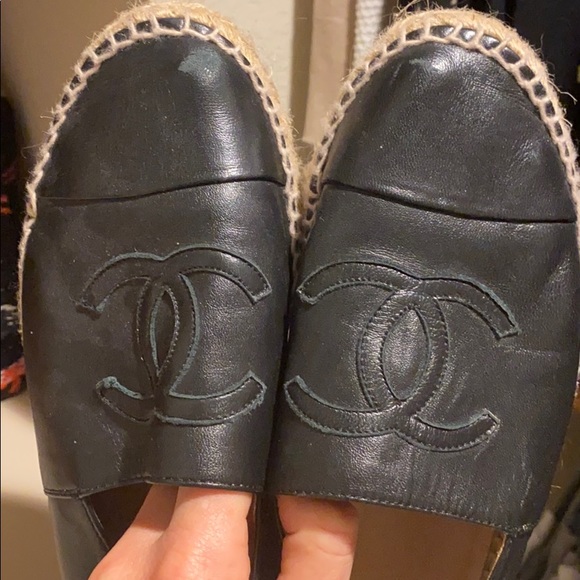 Chanel Lambskin Espadrilles-Black - Picture 5 of 8